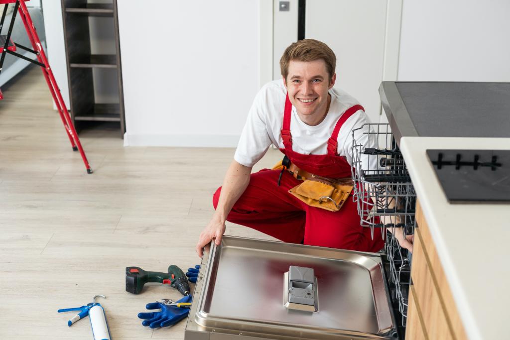 Técnico para resetear un lavavajillas bosch